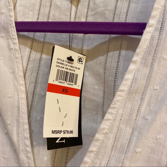 Danielle Bernstein Deep V Neck Cotton Bodysuit - Picture 3 of 6